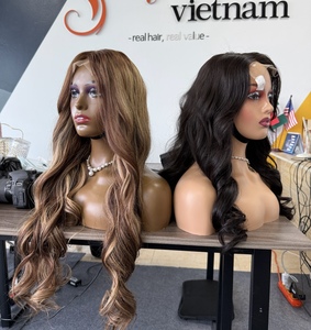 Wholesale Price Best Selling Product 100% Vietnamese Natural Human Hair Closure <b>Frontal</b> <b>Lace</b> <b>Wigs</b> from 8-34 Inches - Product Image 2