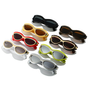 Lunettes de soleil Tiyo noires à monture intégrale, verres PC, protection UV400, style œil de chat, unisexe, pour l'extérieur, mode - Product Image 2