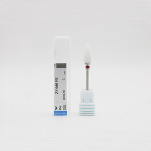Têtes de meulage en zircone, forme conique, blanches, accessoires de perceuse dentaire pour le polissage de la porcelaine - Product Image 3