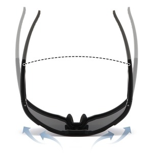 Gafas de ciclismo con montura completa, lentes esféricas de policarbonato, protección UV, almohadilla nasal ajustable para ciclismo de montaña al aire libre, para hombre 020 - Product Image 3