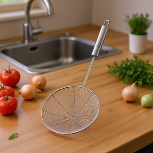 MetalTex Imperial <b>Strainer</b> Stainless Steel Round Mesh Kitchen Sieve For Cooking - Product Image 3