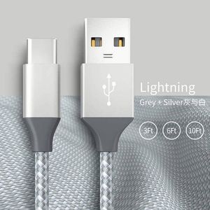 Factory Custom 3ft 6ft 10ft <b>Type</b> <b>C</b> Power <b>Cable</b> Quick Charge Phone USB-<b>C</b> <b>Cable</b> <b>Type</b> <b>C</b> <b>Fast</b> <b>Charging</b> Data <b>Cable</b> for Mobile Phone - Product Image 2