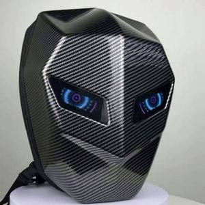 Night Shadow Knight Motorcycle New LED <b>Backpack</b> USB Fashion Waterproof Large Capacity Luminous Writings <b>Wheel</b> Eye Riding Full - Product Image 2