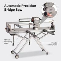 Scie à carrelage automatique à eau Wandeli 4500W avec moteur sans balais, scie de table QLZ-ZD-1200 pour grand format, coupe-porcelaine, céramique et pierre, modèle global