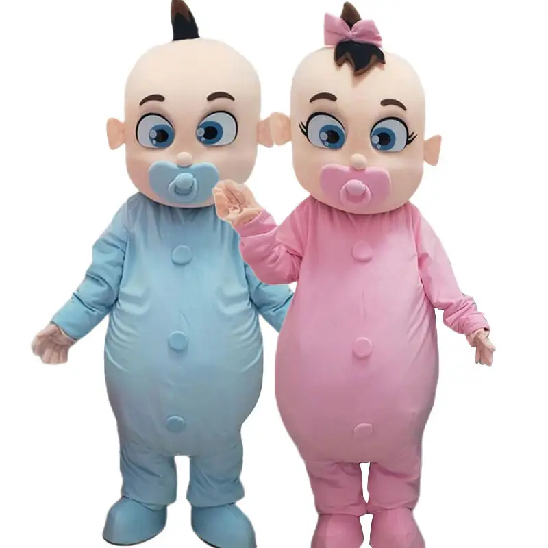 Grosir 2023 kostum maskot bayi lucu, kostum boneka anak laki-laki dan perempuan kartun pesta ulang tahun