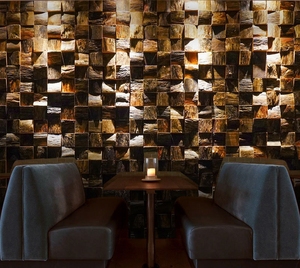 Panneau mural en mosaïque <span class=keywords><strong>de</strong></span> bois massif pour <span class=keywords><strong>fond</strong></span> <span class=keywords><strong>de</strong></span> télévision, bande décorative pour salon et balcon, style industriel, panneau mural en bois <span class=keywords><strong>de</strong></span> bateau - Product Image 6
