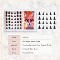 ICONSIGN faux cils naturels DIY auto-adhésifs vegan fox eye full strip lashes extensions