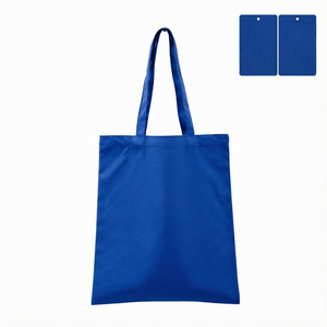 Sac fourre-tout en toile écologique réutilisable à imprimés animaliers personnalisés promotionnels - Noir 12 oz Taille moyenne - Product Image 1