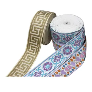 各种颜色双面腰带广泛使用涤棉提花网带织带