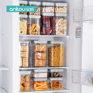 <span class=keywords><strong>2025</strong></span> thiết kế mới ngũ cốc hộp lưu trữ & Thùng BPA free phong cách khác nhau nhựa Jar thân thiện với môi ngũ cốc lưu trữ nhà bếp tổ chức - Product Image 4