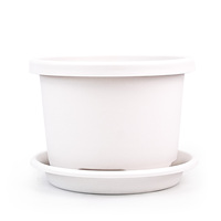 Pots de plantes en plastique PP durables en gros avec trous de drainage, design respirant, capacité de 1,99 L, style moderne pour usage intérieur/extérieur