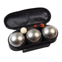Boules de pétanque en acier inoxydable ZQURE, 3 boules, inox, pour sports de plein air, avec emballage