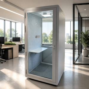 Cabina Telefónica Insonorizada Móvil para Oficina, Sala de Reuniones Pequeña para Varias Personas, Vidrio a Prueba de Explosiones, Personalizable, Estudio Interior Silencioso - Product Image 5