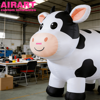 Ballon de vache géante gonflable de nouvelle conception pour réunion d'échange, ballon de vache gonflable, jouet de vache gonflable