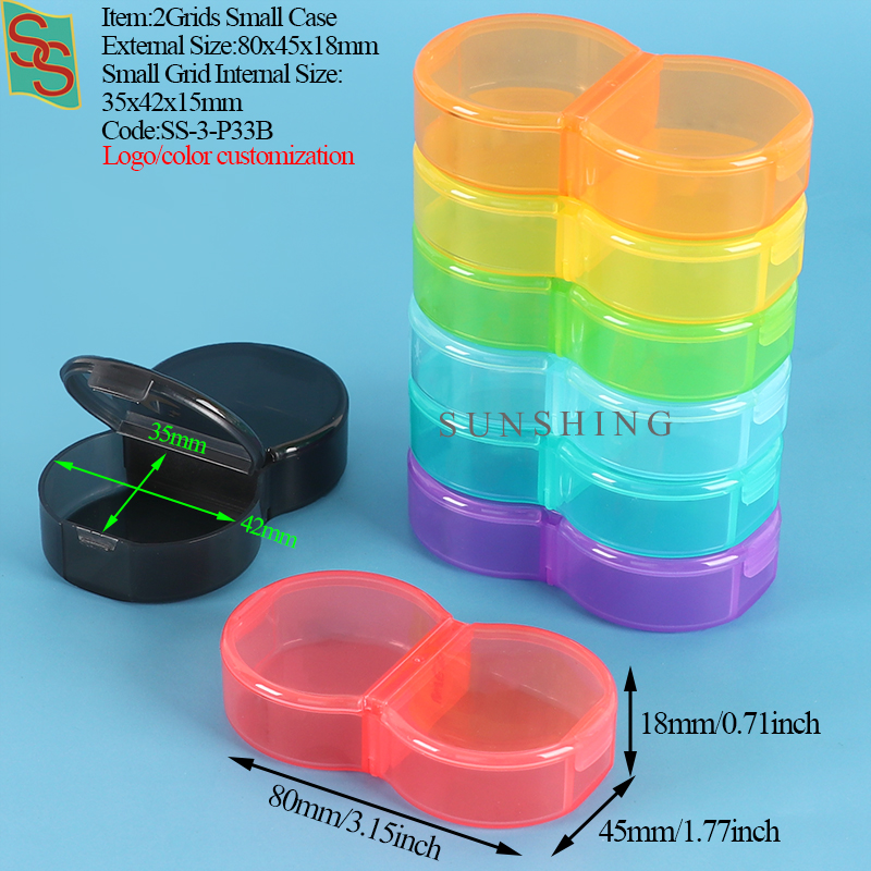 P33B 80x45x18mm 2 Grid