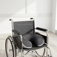 Coussin orthopédique pour le coccyx, coussin de siège en mousse à mémoire de forme pour les douleurs au coccyx et les hémorroïdes, housse respirante et lavable pour chaise de bureau
