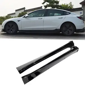 body kit for Tesla model 3 fx front rear bumper side skirts and hood for ABS design Telsa model3 body kit