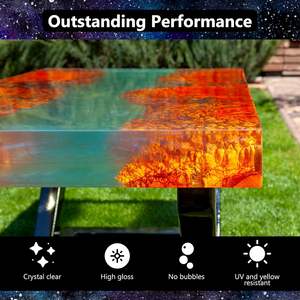 Kit de Resina Epóxica Cristalina - Resina para Fundición sin Burbujas y sin Amarillamiento para Manualidades, Creación de Joyas, Madera y Moldes de Resina - Product Image 4