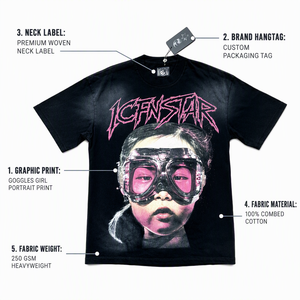 เสื้อยืดคอตตอนผู้ชายไซส์ใหญ่พิเศษ พิมพ์ลายกราฟิก 3 มิติ แบบนูน เนื้อผ้าหนา ระบายอากาศได้ดี สไตล์สตรีทแวร์ รุ่น G5 - Product Image 5