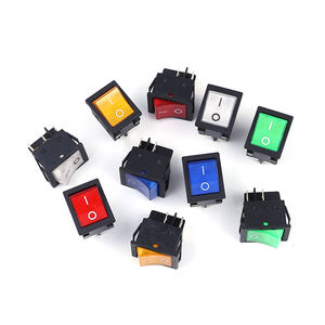 Interruptor de balancín de barco eléctrico, interruptor de montaje de panel cuadrado de alta calidad, resistente al encendido y apagado dpst SPST, <span class=keywords><strong>serie</strong></span> momentáneo de potencia de 20mm de diámetro - Product Image 4