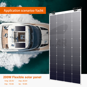 Módulo Solar Flexible HPBC de 200 Vatios y 20 Voltios, Contacto Trasero, 26% de Alta Eficiencia, Flexible, Delgado y Ligero para Barco JXY-C200B High E - Product Image 1