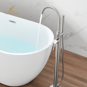 <span class=keywords><strong>Upc</strong></span> Nickel Brushed <span class=keywords><strong>freestanding</strong></span> miễn phí đứng tầng gắn bồn tắm vòi vòi sàn vòi - Product Image 1