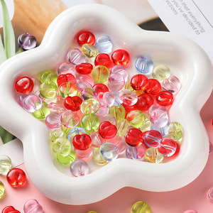 Acrylic Transparent Round <b>Beads</b> For Jewelry Making DIY Accessories Bulk Pack 100Pcs Colorful Loose <b>Beads</b> For Crafting - Product Image 3