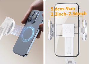 Perche à selfie Ulanzi TT88 à fixation supérieure, 1,44 mètre, avec trépied photo à clip magnétique, utilisée pour les enregistrements vidéo en direct sur mobile, etc. - Product Image 3