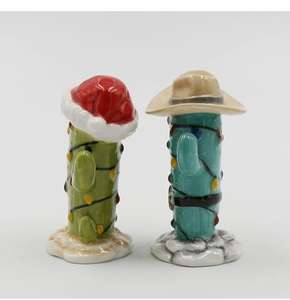 Salière et poivrière Xmas <span class=keywords><strong>Cactus</strong></span>, multicolore, 2 1/8 "x 1 7/8" x 3 1/4 "H - Product Image 2