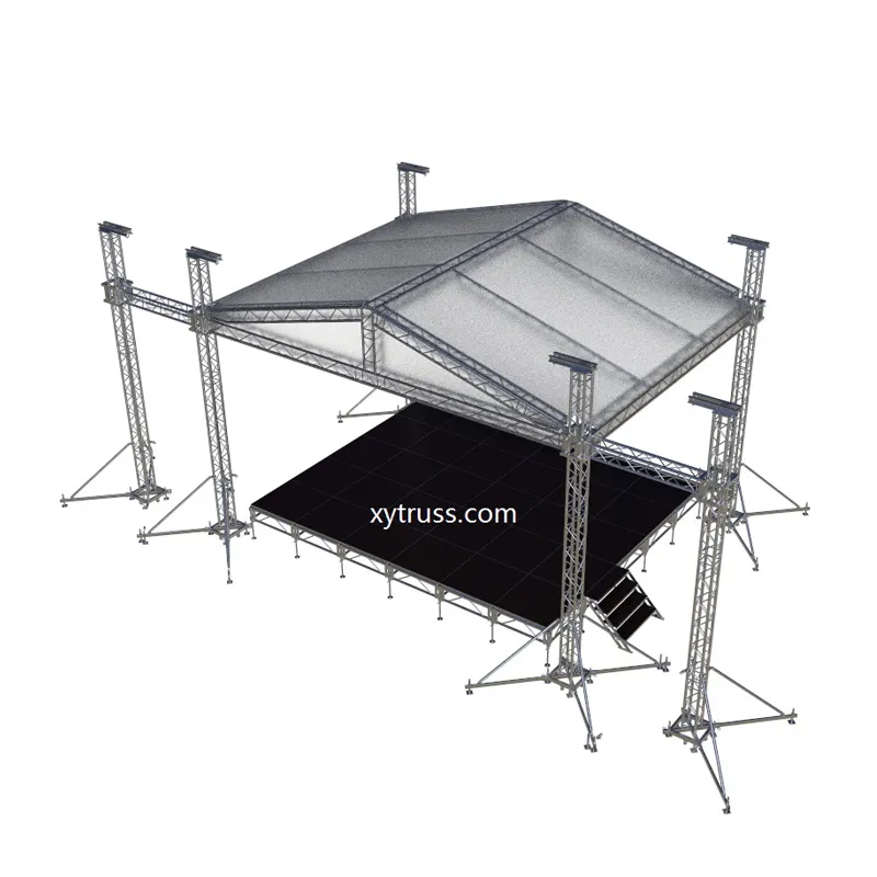 Quality Music Festival Aluminum Concert Stage Roof Truss System /CE certified Heavy loading outdoor concert screw truss