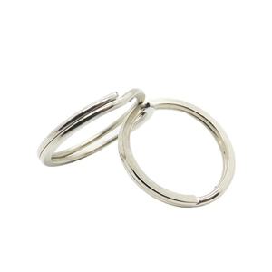 Anneau de clé rond plat en métal argenté de 25 mm pour porte-clés, fabrication DIY, EWANG Factory - Product Image 5