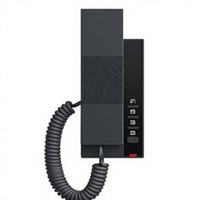 Téléphone IP H601W Wi-Fi 6 pour hôtel, compact, sans écran, mural, SIP VoIP, faceplate personnalisable, double bande, 2 touches programmables