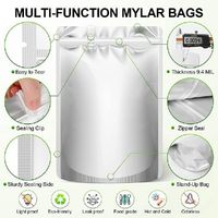 Pochette en mylar biodégradable métallisée sur mesure en plastique de maïs Sac à soufflet latéral à quatre joints à large gousset