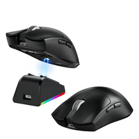 LDON V3PRO Mouse Gaming Nirkabel PAW3311 BT USB 12000 DPI RGB Dapat Diisi Ulang Ringan Ergonomis Ambidextrous Komputer Grosir