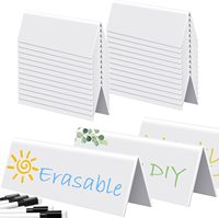 Calic Grenzüberschreitend Beliebter Acryl-Zeltförmiger UV-Bedruckter Modischer Reserviertes-Sitz-Doppelseitiger Sitzmarkierungs-Esstisch