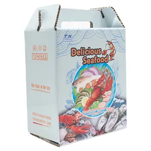 冷冻食品盒包装海鲜肉蛋糕比萨虾鸡肉鱼水果定制纸板保温盒牛奶盒