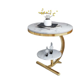 Yaratıcı açık oval sehpa mermer lüks modern sehpa metal mdf meşe sehpa modern oturma odası - Product Image 1