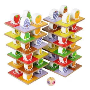 Wholesale Hot Selling Eco-friendly Toy Improve Child Focus Ability Wooden Stacking Blocks