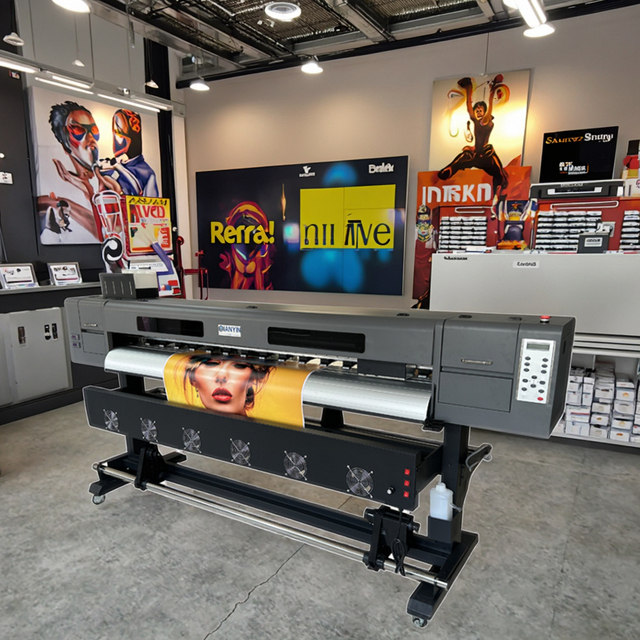 1.8m 6ft Xp600 Printhead UV Machine Digital Inkjet Large Format Eco Solvent Printer for Banner and Vinyl