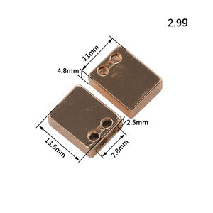 Puntas de encaje de zapatos doradas y plateadas a la moda al por mayor cordones de zapatos con logotipo grabado cabeza Aglets tapón para ropa zapatos y natación - Product Image 6