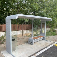 Haute qualité chine gros arrêt de bus chaise LED boîte à lumière 12V consommation d'énergie forme rectangle verre trempé acier matériel