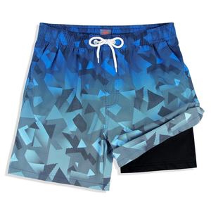 Short de bain pour homme personnalisé, motif floral géométrique, respirant, séchage rapide, sublimé, taille élastique, short de plage, grandes tailles, imprimé léopard - Product Image 2