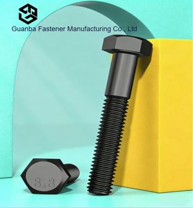 Parafuso Hexagonal de Aço Liga Grau 8.8, Parafuso Hexagonal DIN933, Parafuso Hexagonal com Óxido Preto, Parafuso Hexagonal com Rosca Completa, Parafuso Hexagonal de Alta Resistência - Product Image 3