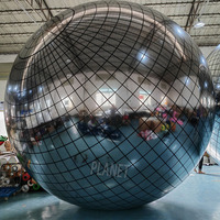 2023 gros coloré décoration de mariage miroir sphère gonflable Disco boules PVC miroir boule à vendre
