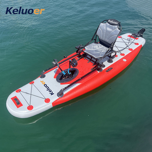 Canoë professionnel monoplace de haute qualité, kayak gonflable de pêche avec système de propulsion, nom du produit : bateau monoplace à propulsion par pédale M - Product Image 2