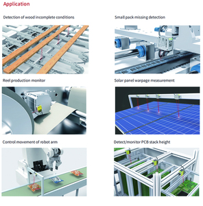 Lanbao RS-485 Cáp PVC 100 Mét Kim Loại Laser Đo Cảm Biến 10-30VDC 2M 5Pins Cảm Biến Kỹ Thuật Số - Product Image 4