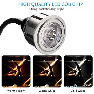 Control remoto 3 colores <span class=keywords><strong>LED</strong></span> <span class=keywords><strong>foco</strong></span> <span class=keywords><strong>acuario</strong></span> luz espectro completo COB pecera paisajismo lámpara para decoración de tanques pequeños plantados - Product Image 2