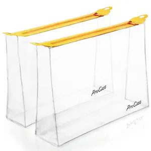 Heli Korean Transparent Necessary Cosmetic Storage PVC Zipper Bag