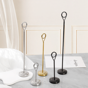 Forniture di Lusso <span class=keywords><strong>per</strong></span> Hotel, Porta-Nome in Metallo Dorato <span class=keywords><strong>per</strong></span> Banchetti Nuziali, Porta-Numero da <span class=keywords><strong>Tavolo</strong></span> in Acciaio Inox con Stampa a 3 Colori <span class=keywords><strong>per</strong></span> Ristoranti - Product Image 2