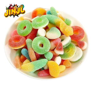 Factory Wholesale Boxed Christmas &amp; Halloween Sour-<strong>Sweet</strong> Mixed Fruit Flavors with <strong>Sugar</strong> Green Ring Gummy Candy EN71 Certified - Product Image 2